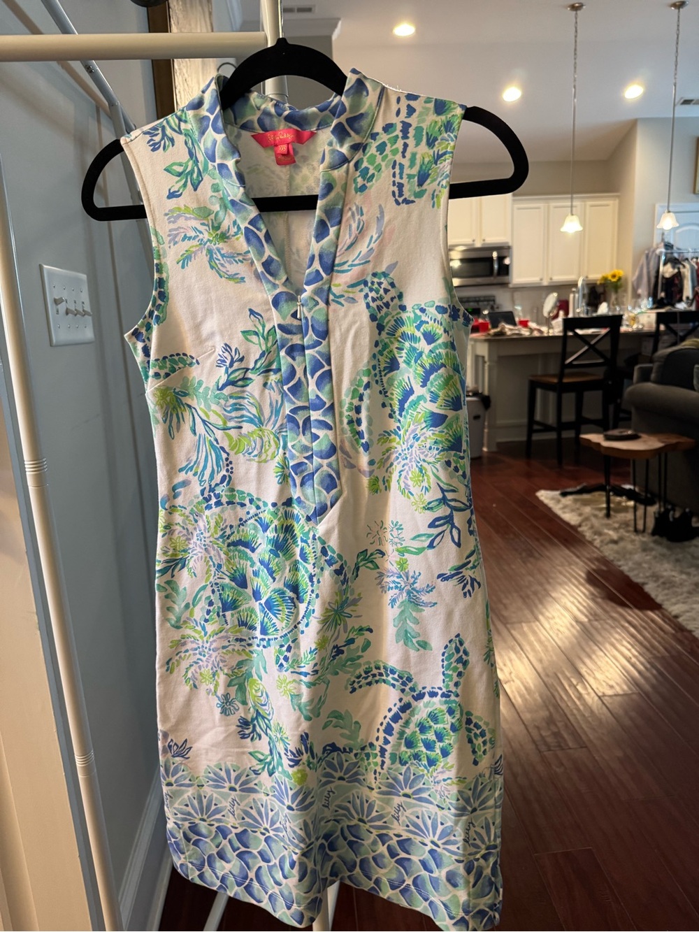 Lilly Pulitzer turtle sleeveless dress. Casual and elegant at the same time.